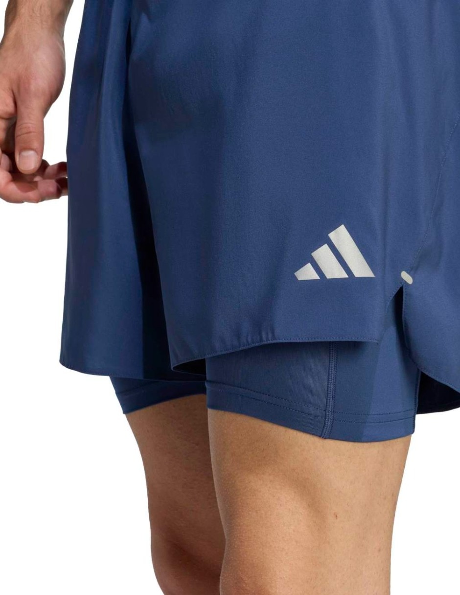 Short Adidas con bolsillos para correr hombre