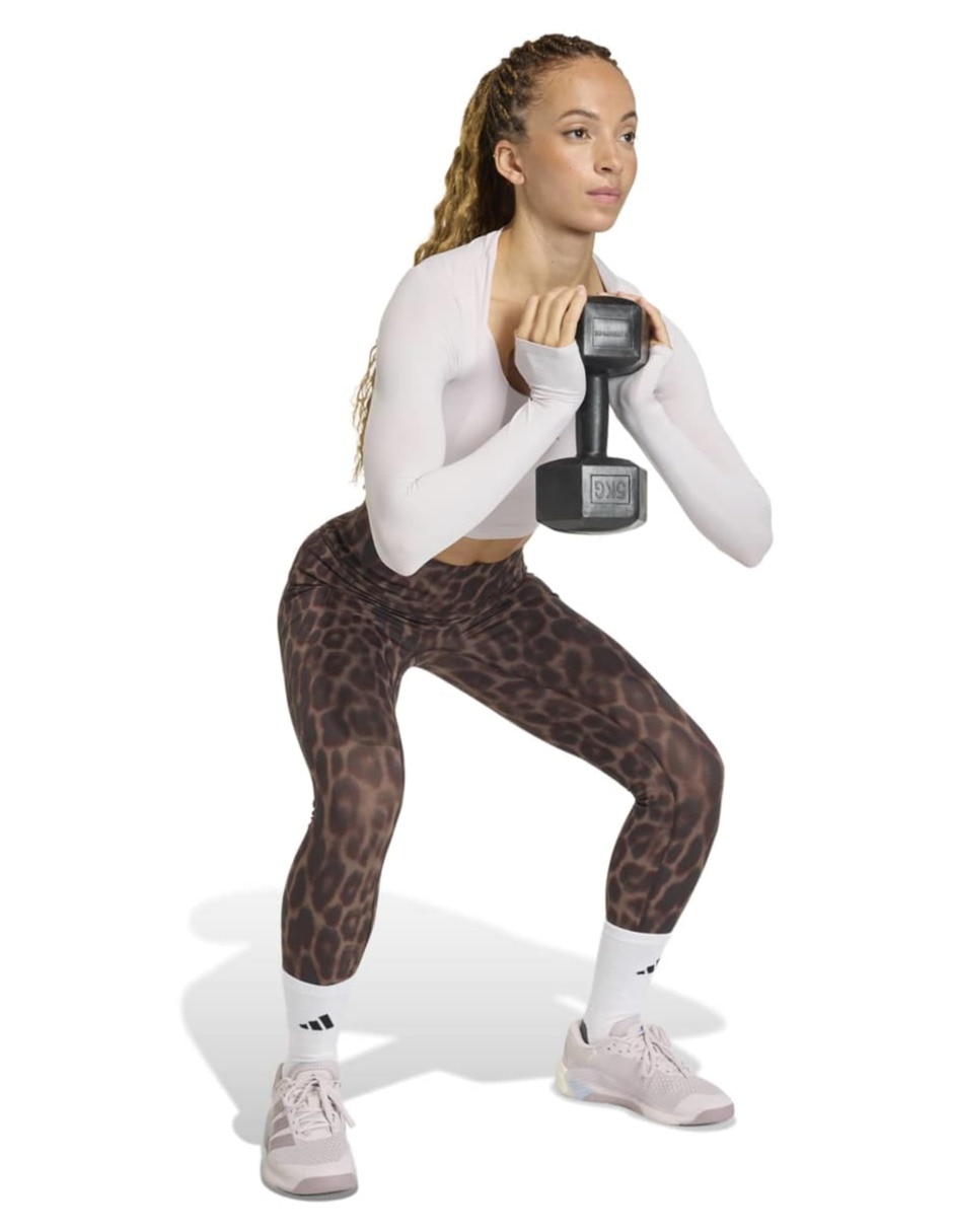 Malla adidas opt power aop l compresión baja para mujer