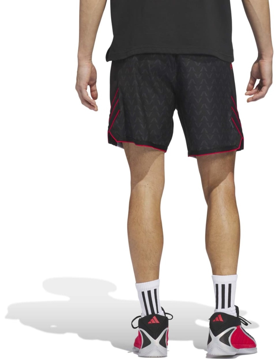 Short adidas con bolsillos para básquetbol hombre