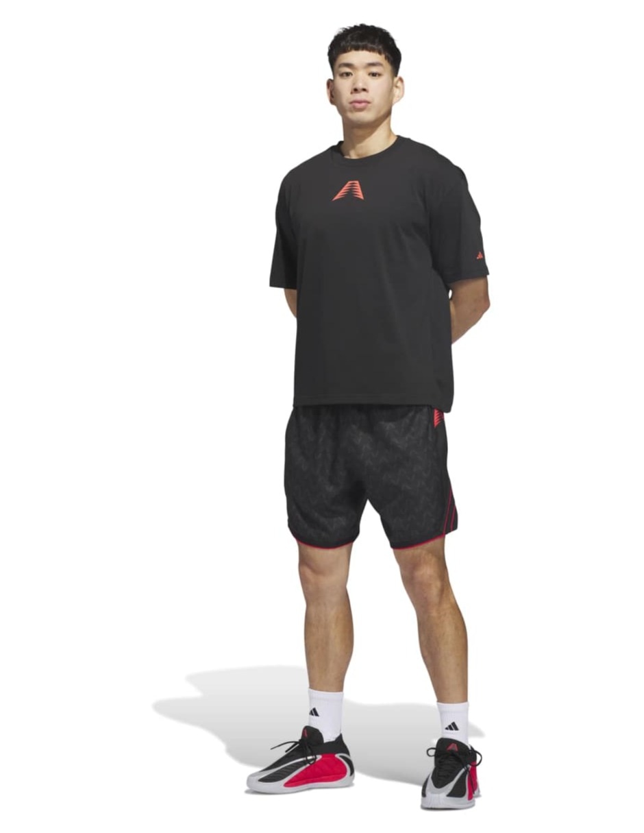 Short adidas con bolsillos para básquetbol hombre