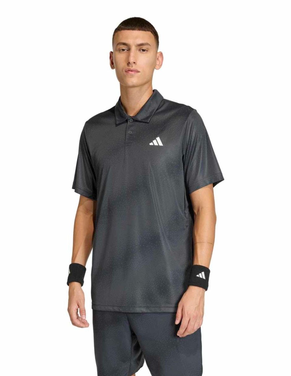 Playera tipo polo entrenamiento Adidas para hombre