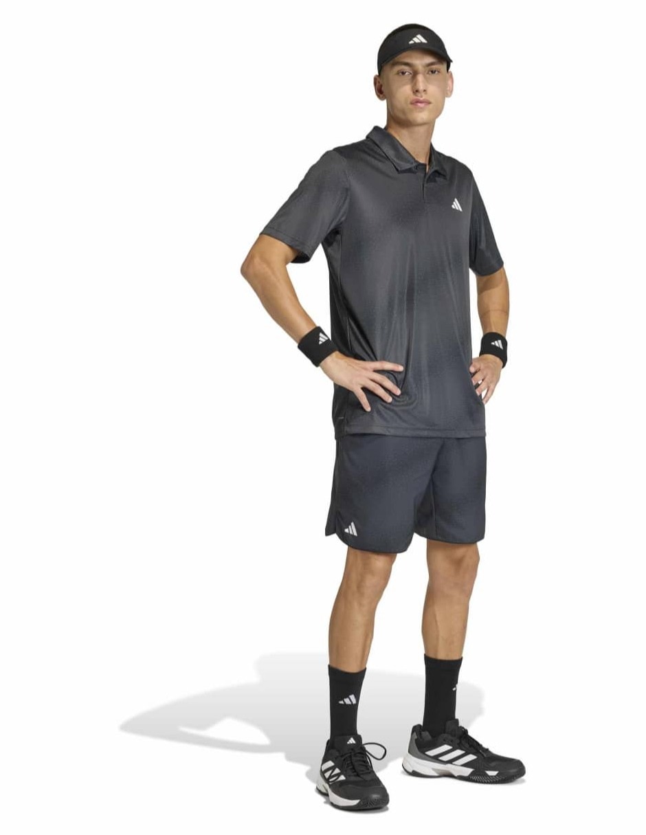 Playera tipo polo entrenamiento Adidas para hombre