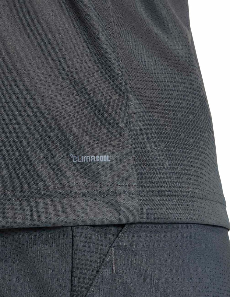 Playera tipo polo entrenamiento Adidas para hombre