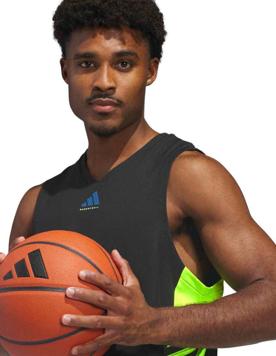 Jersey de sin equipo entrenamiento de manga sin manga adidas jugador para hombre