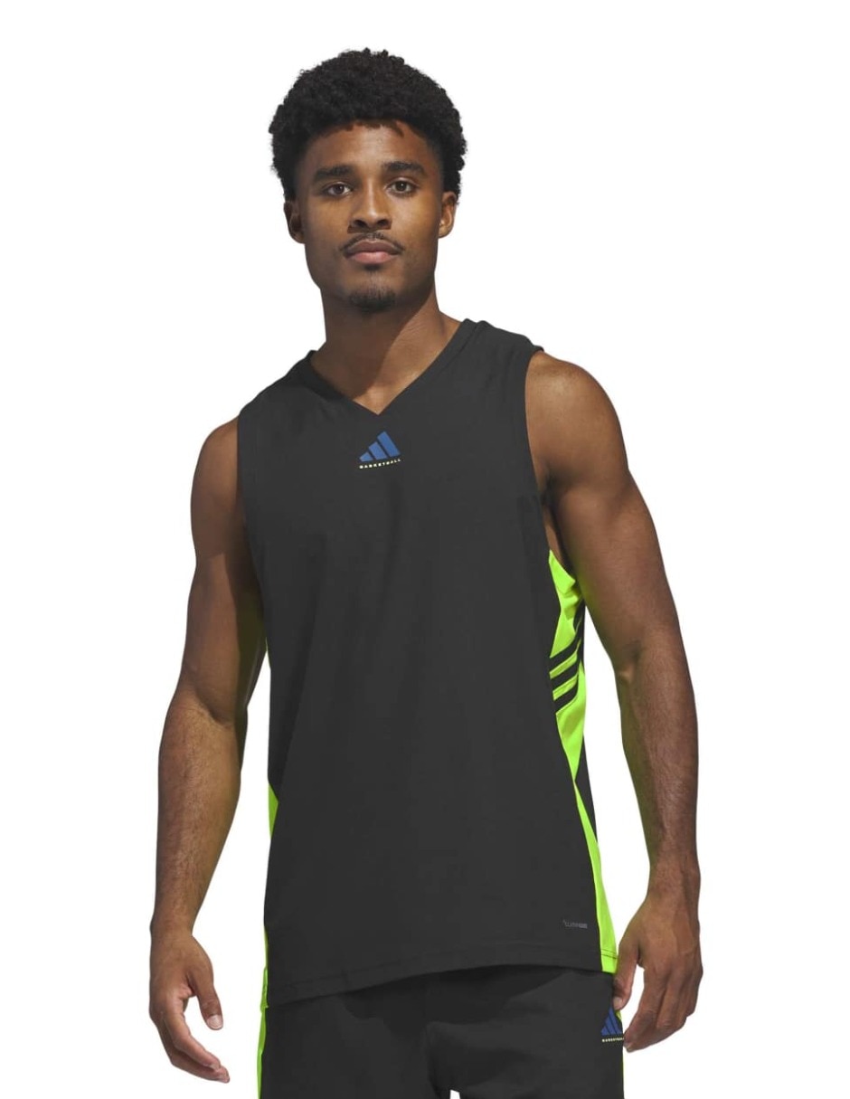 Jersey de sin equipo entrenamiento de manga sin manga adidas jugador para hombre