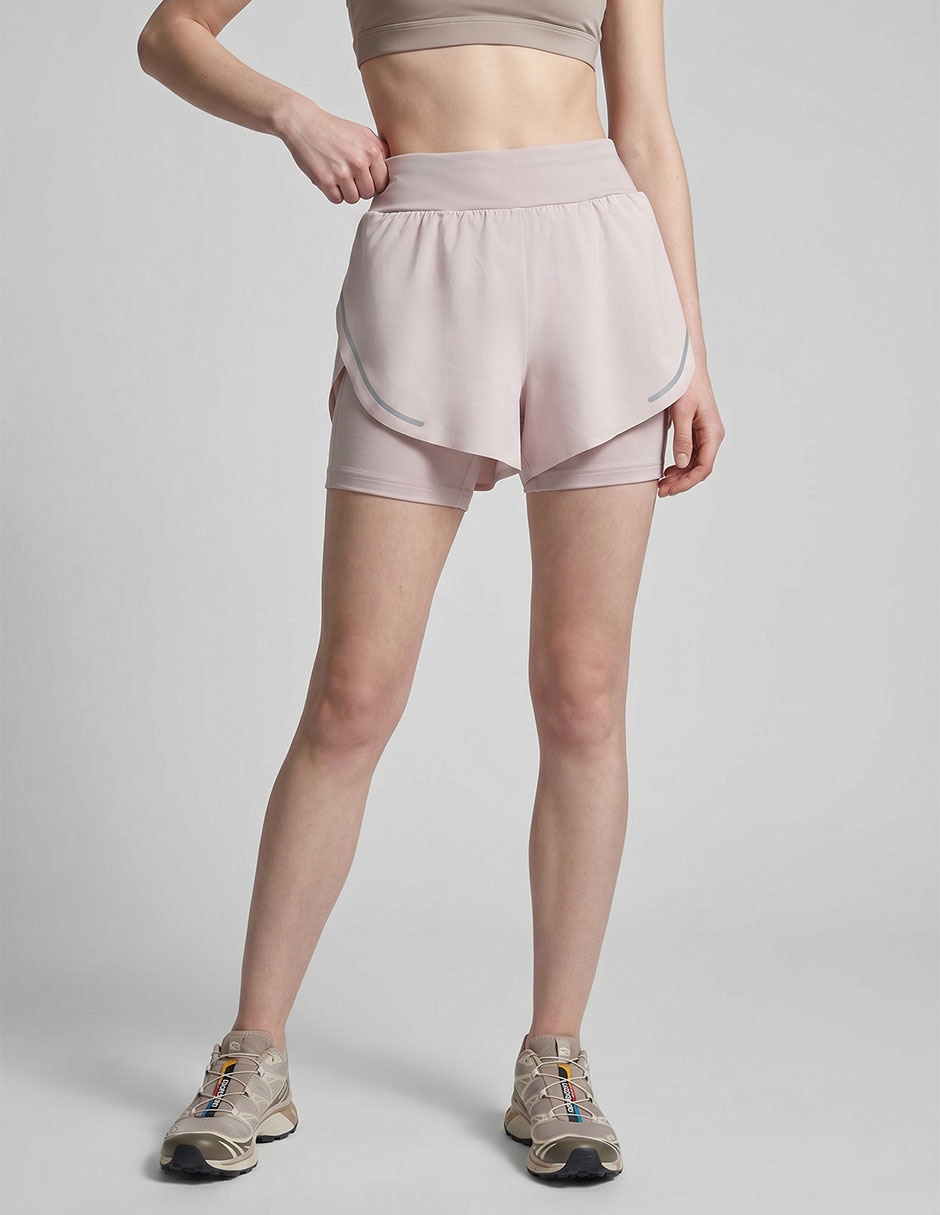 Short Con Malla Con Malla Para Correr Mujer Short Con Malla Con Malla Para Correr Mujer
