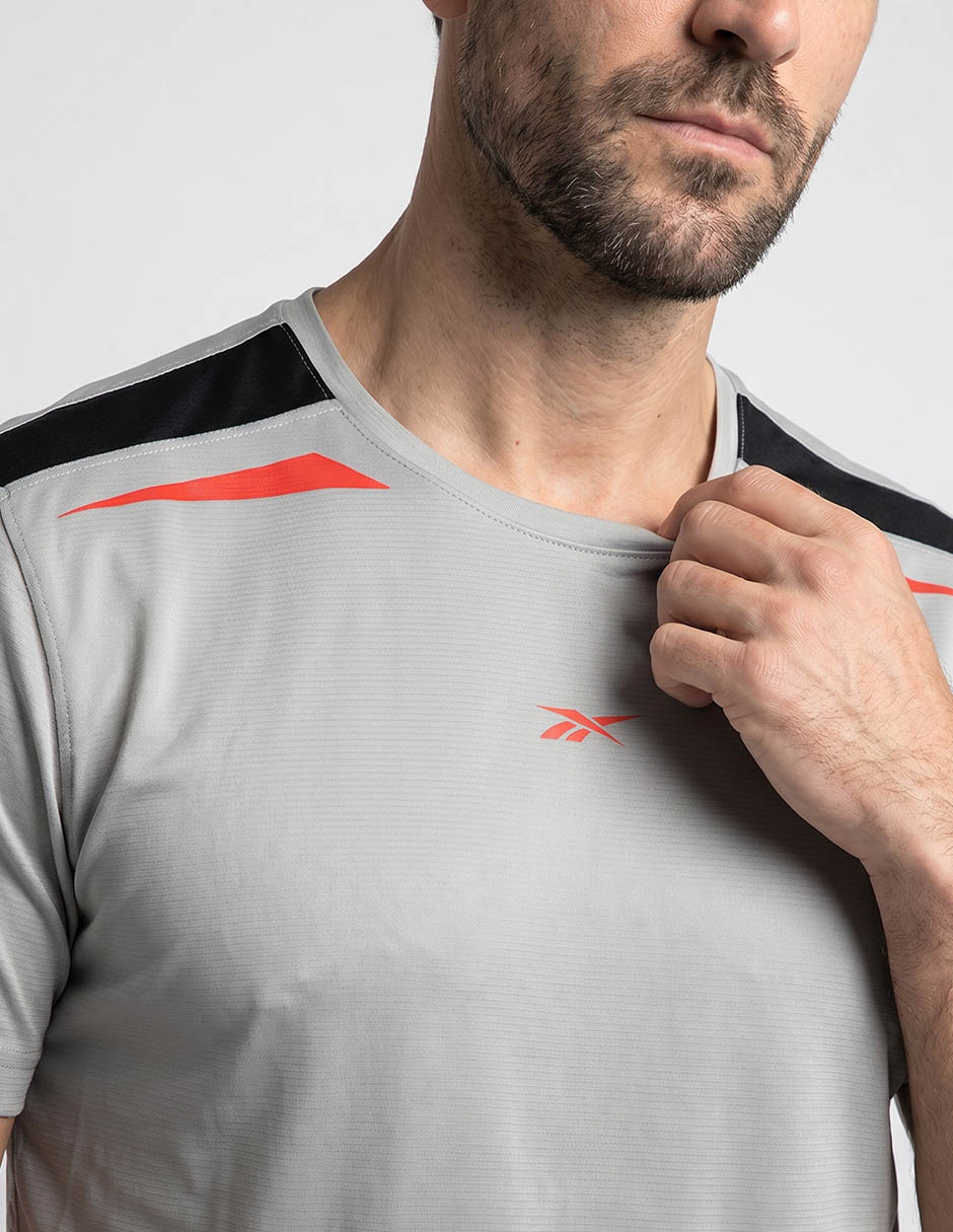Playera deportiva para futbol Reebok de hombre