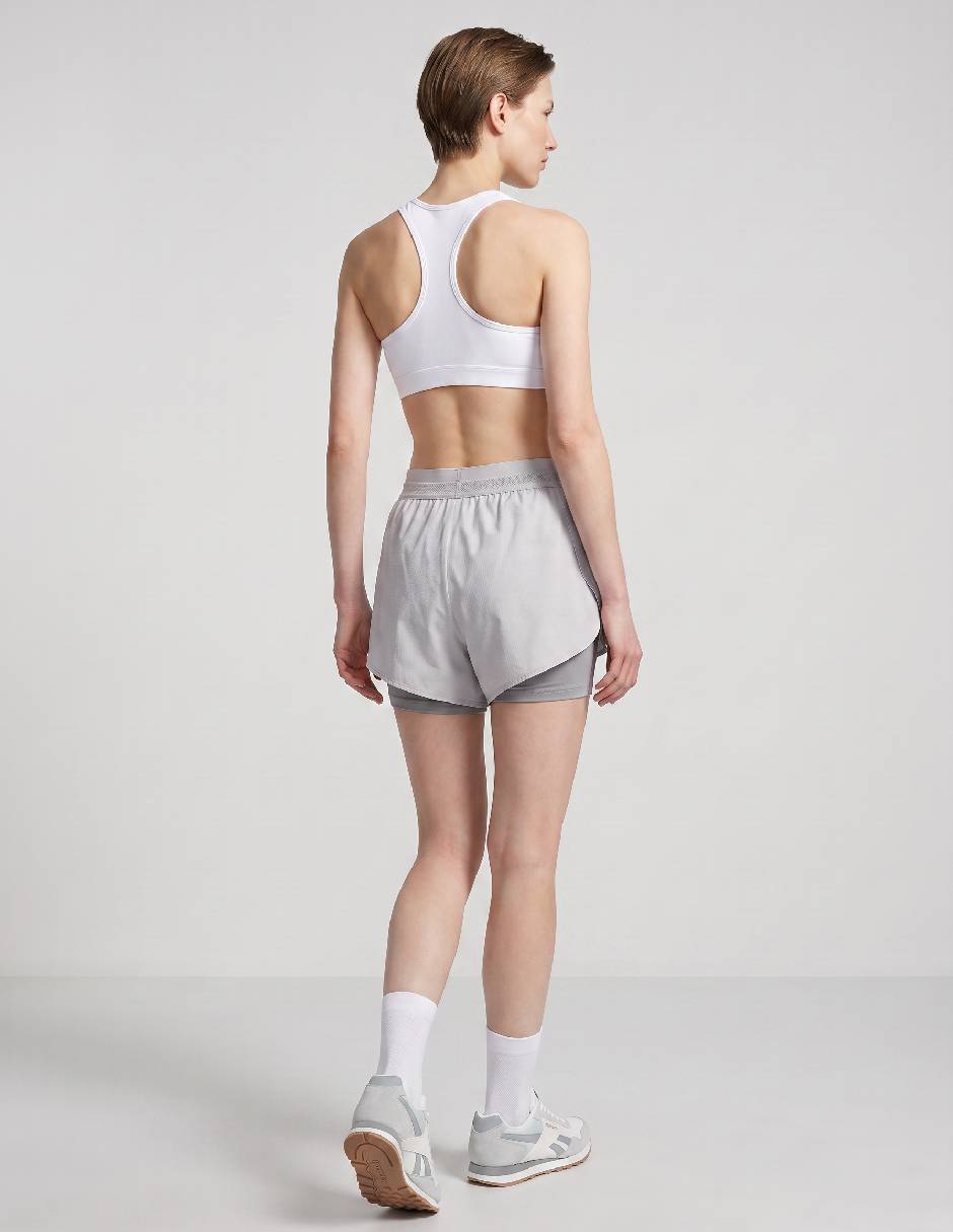 Short con malla Reebok para correr mujer