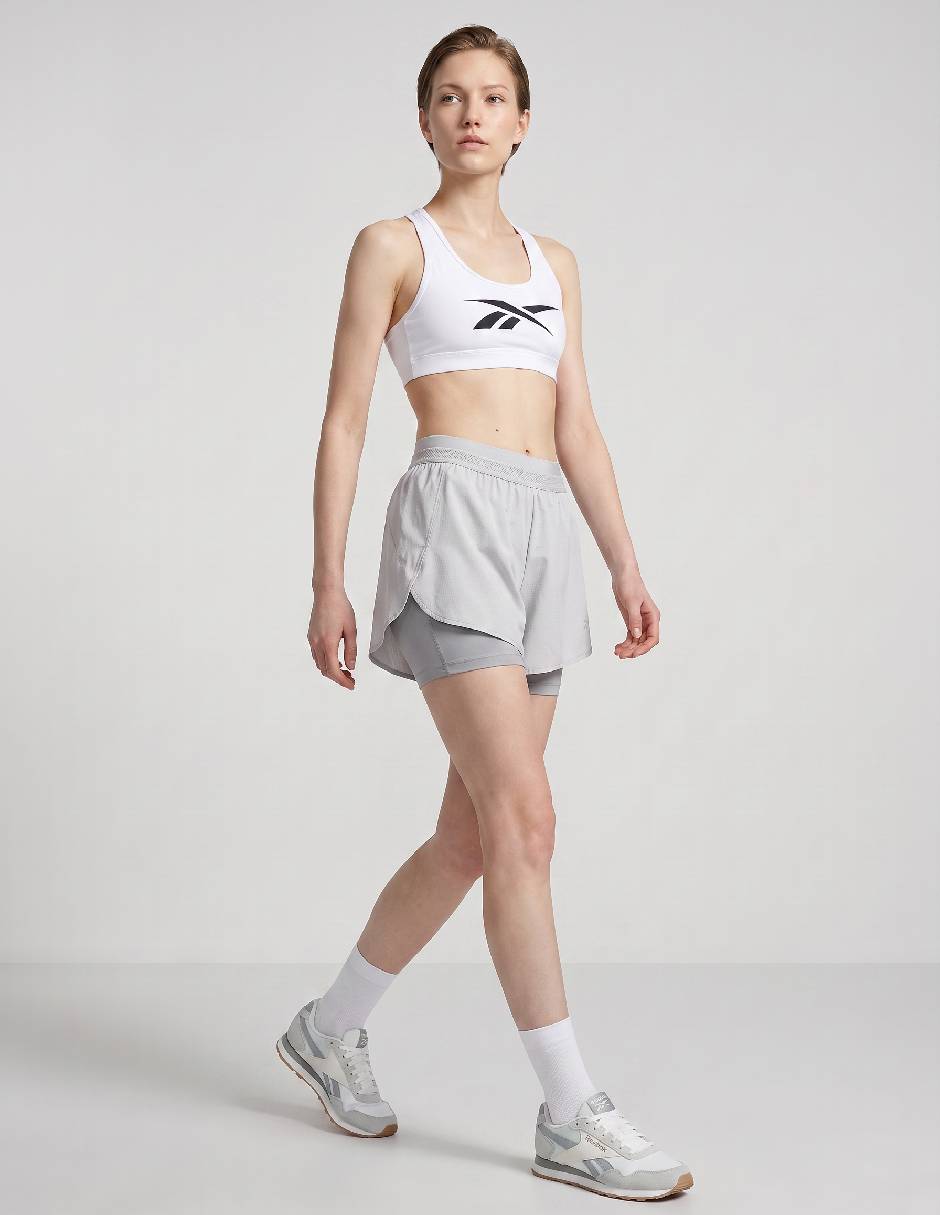 Short con malla Reebok para correr mujer