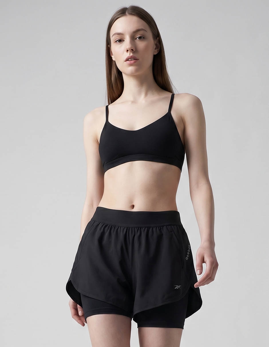 Short con malla para correr mujer Short con malla para correr mujer