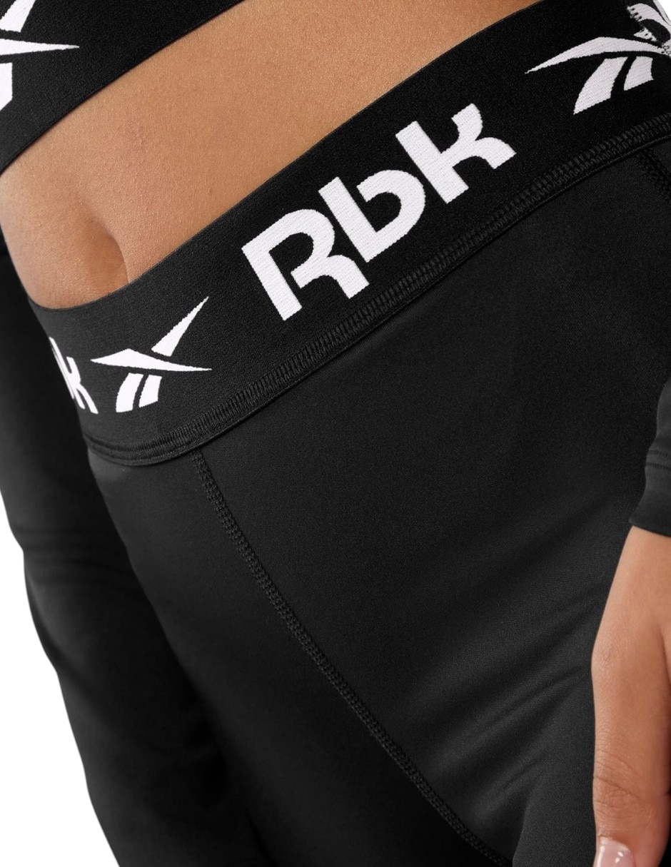 Malla Compresi—n Alta Reebok Core Fitness Training Ruched Legging Compresi—n Alta Para Mujer