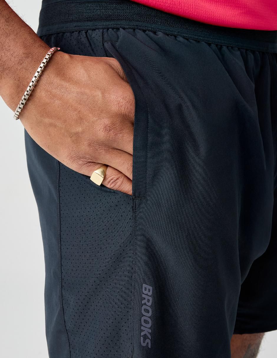 Short con malla para correr hombre