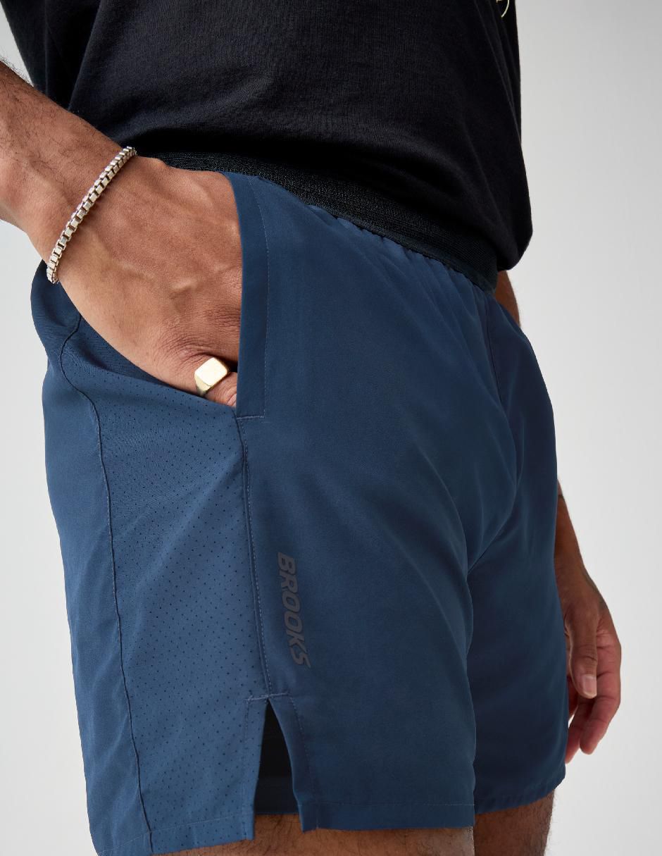 Short con malla para correr hombre