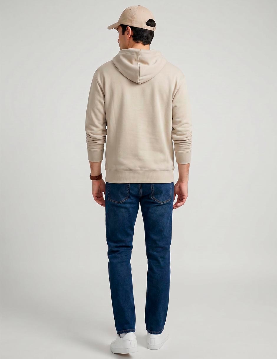 Sudadera con capucha y bolsa para hombre 2