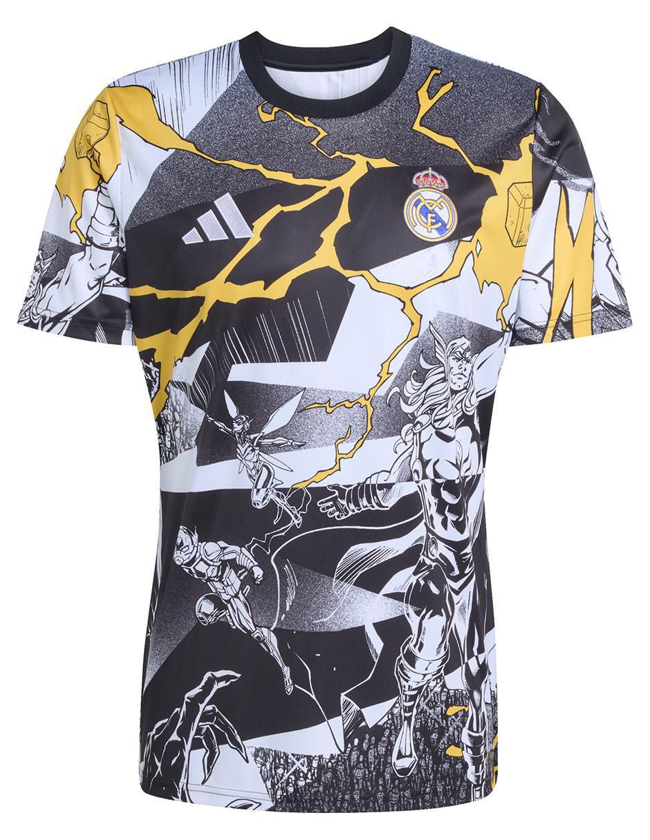 Jersey de Real Madrid Club de Fútbol entrenamiento Adidas fan para hombre