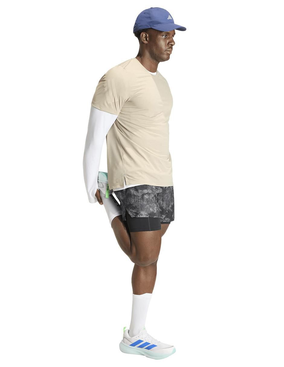 Playera deportiva para correr adidas de hombre