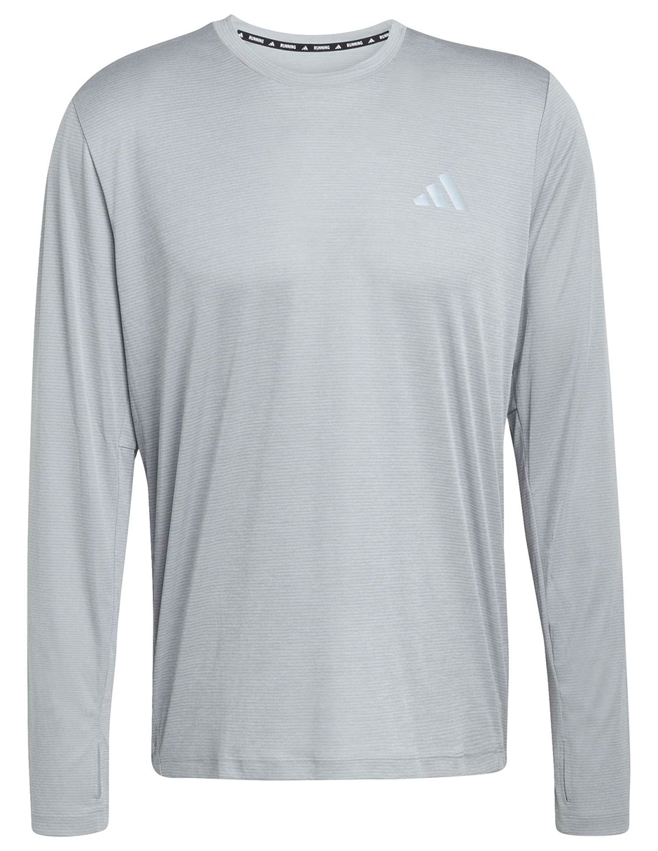 Playera deportiva para correr Adidas de hombre