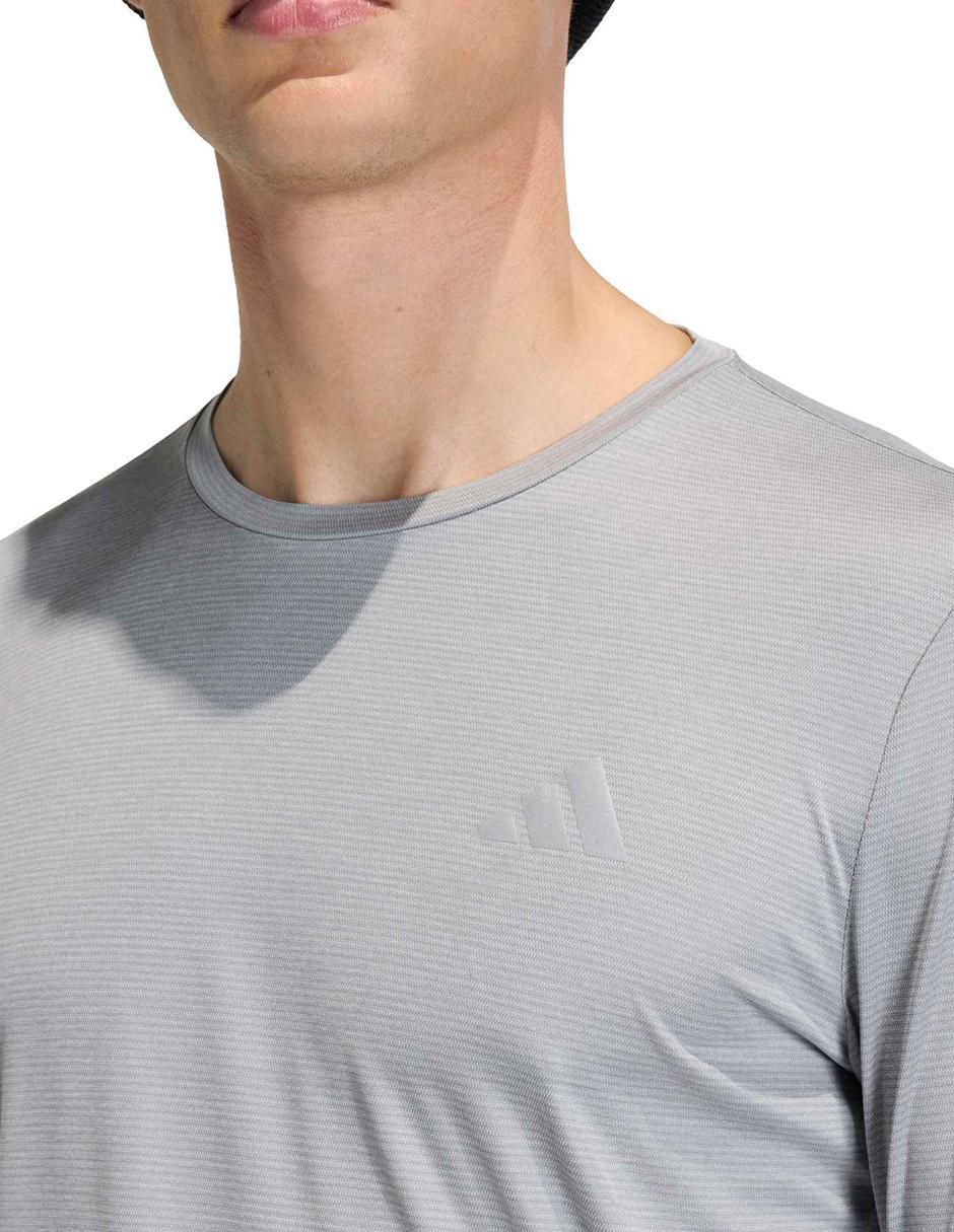 Playera deportiva para correr Adidas de hombre