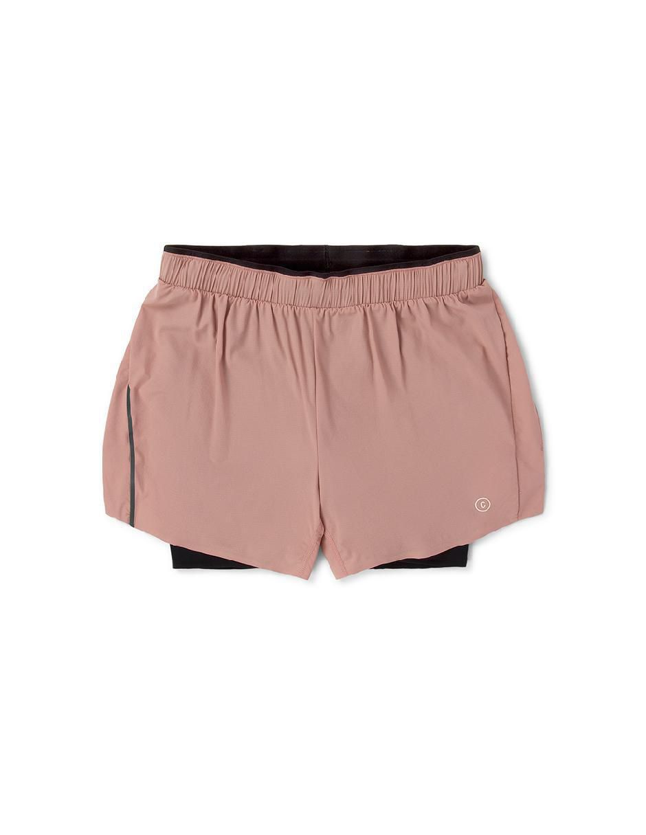 Short con malla para correr mujer