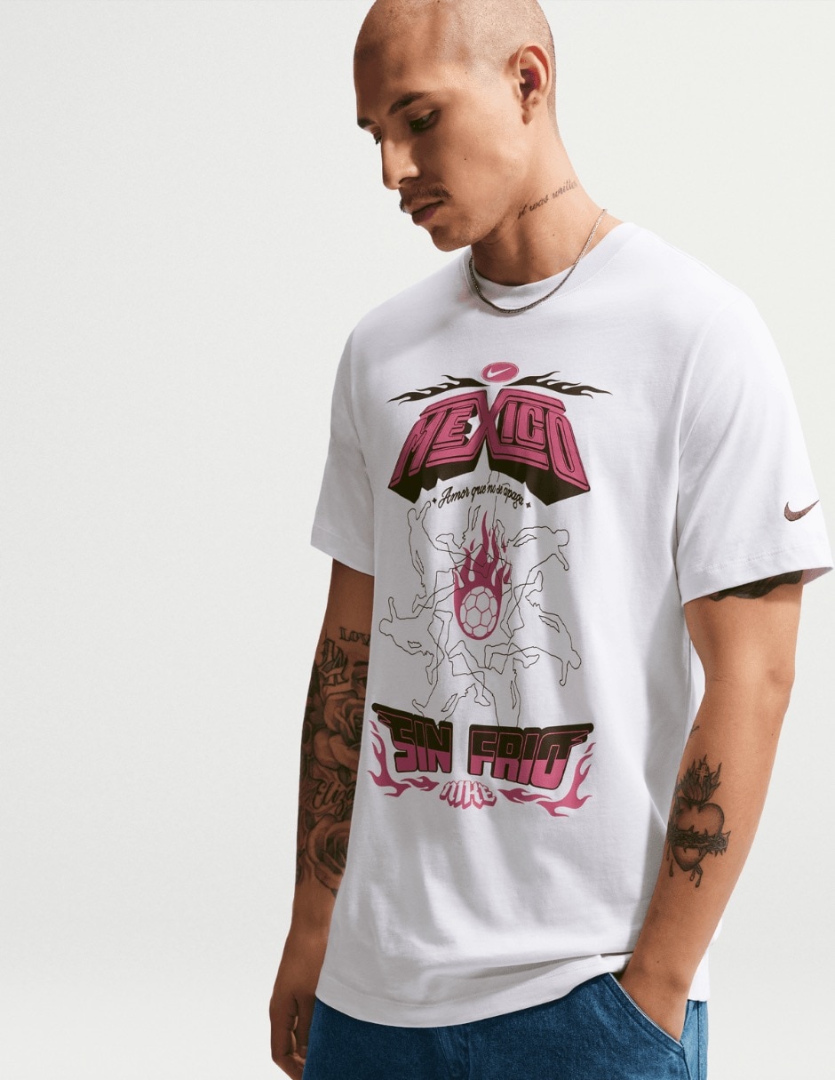Playera deportiva nike m nsw tee ftbl mxco apla de hombre