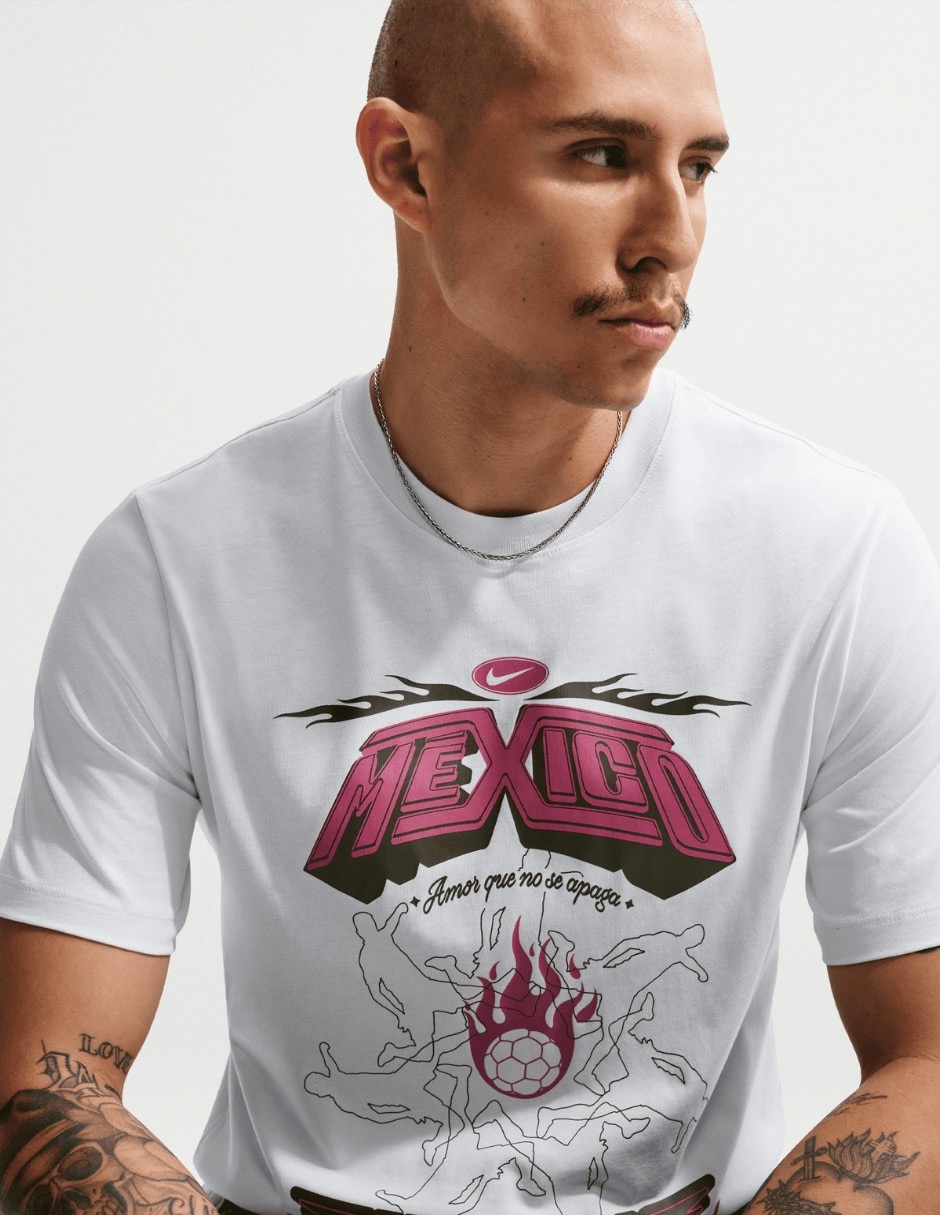 Playera deportiva nike m nsw tee ftbl mxco apla de hombre