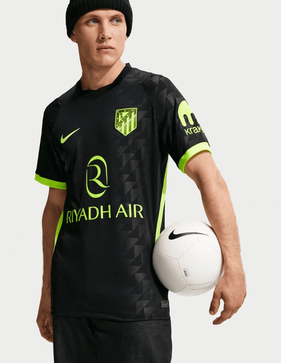 Jersey de club atlético de madrid entrenamiento de manga corta nike para hombre