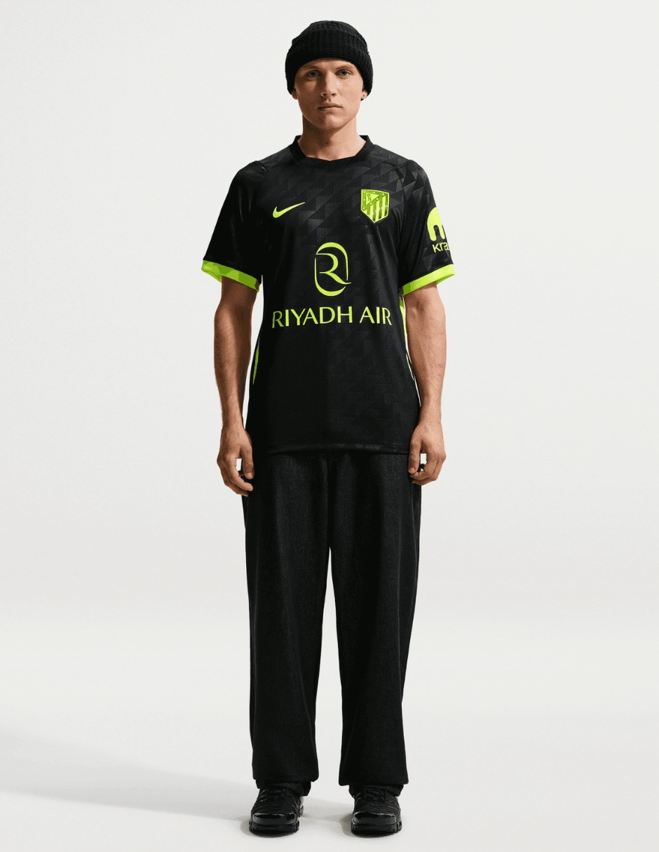 Jersey de club atlético de madrid entrenamiento de manga corta nike para hombre