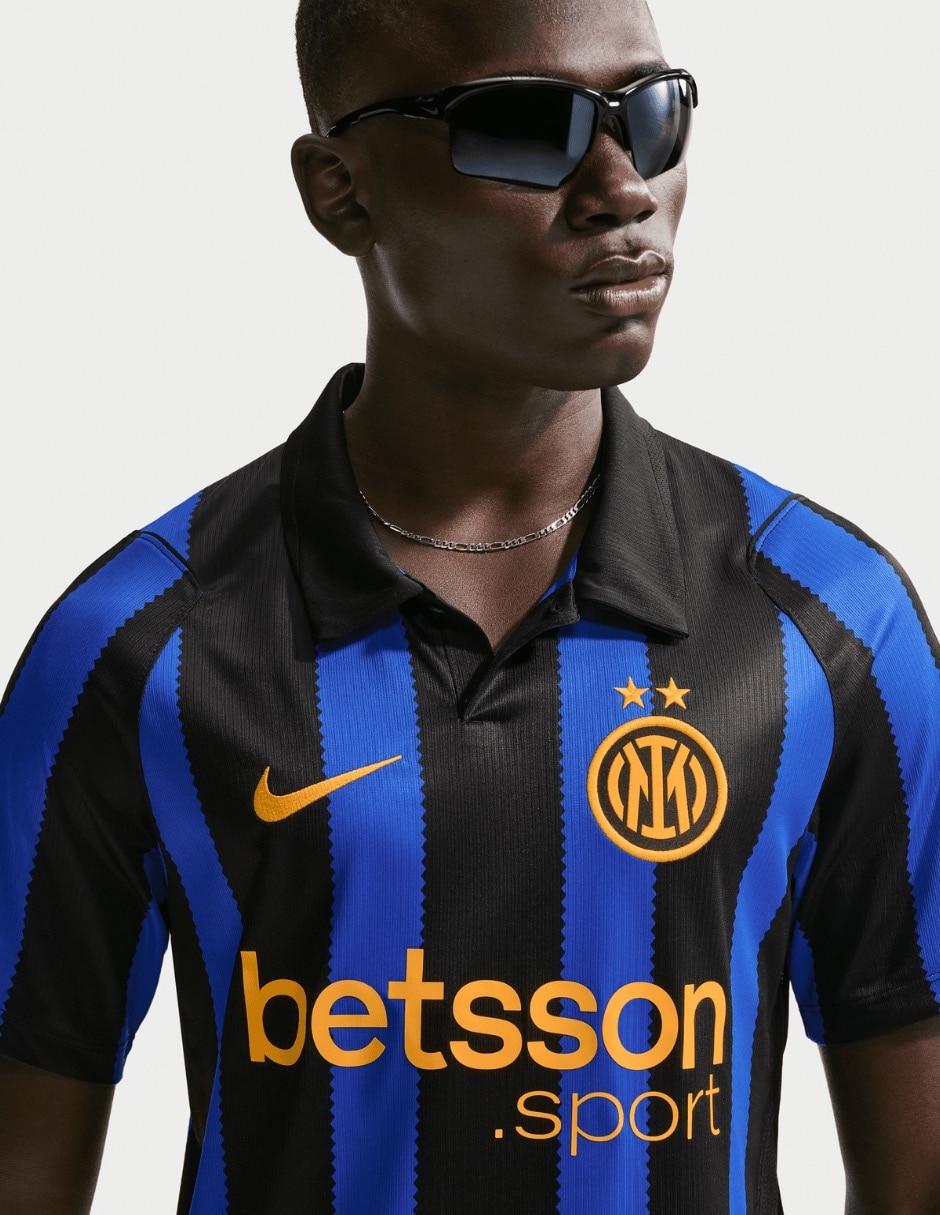 Jersey de inter milan entrenamiento de manga corta nike para hombre