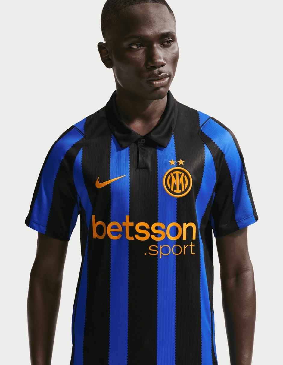Jersey de inter milan entrenamiento de manga corta nike para hombre
