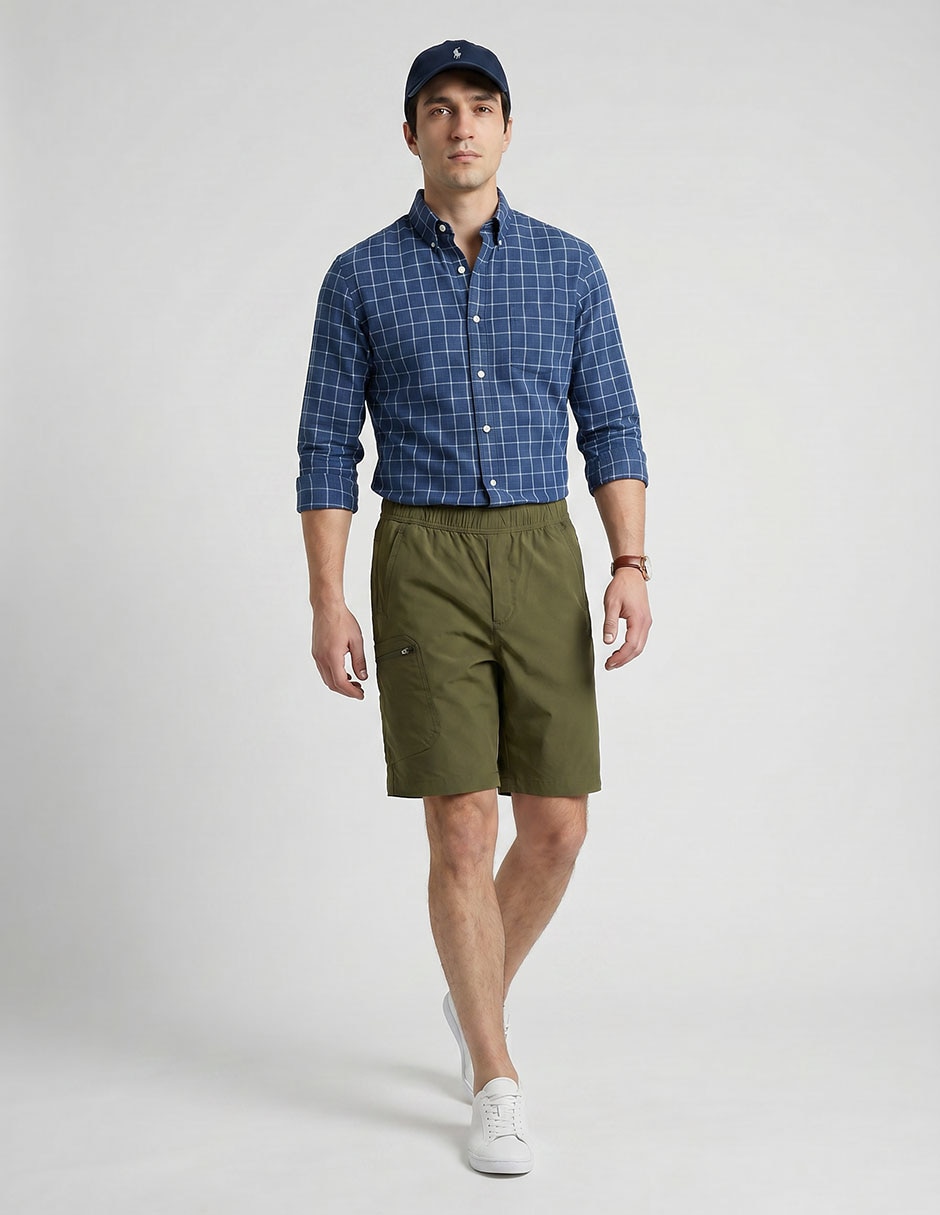 Set Short/Short Sin Diseño Para Casual Hombre