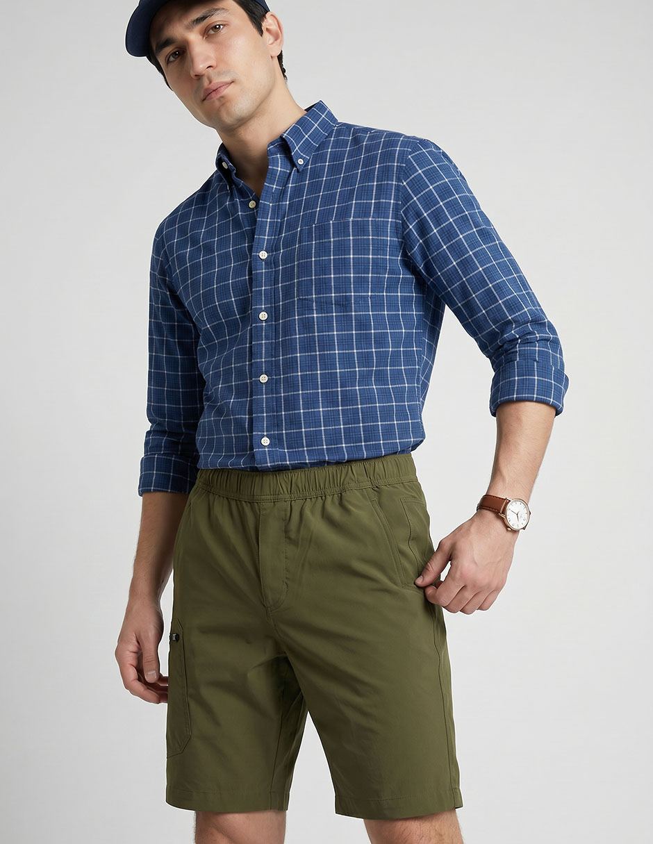 Set Short/Short Sin Diseño Para Casual Hombre 4