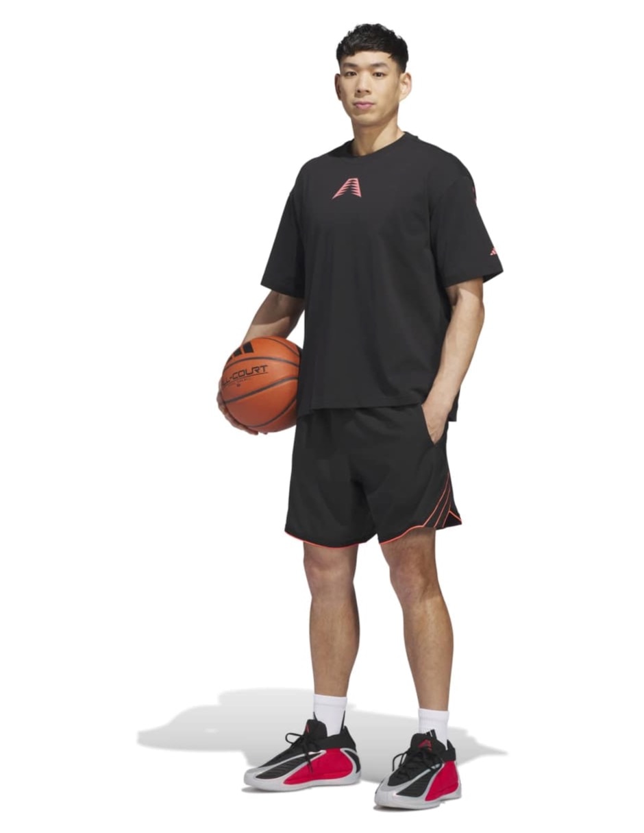 Playera deportiva para básquetbol Adidas para hombre