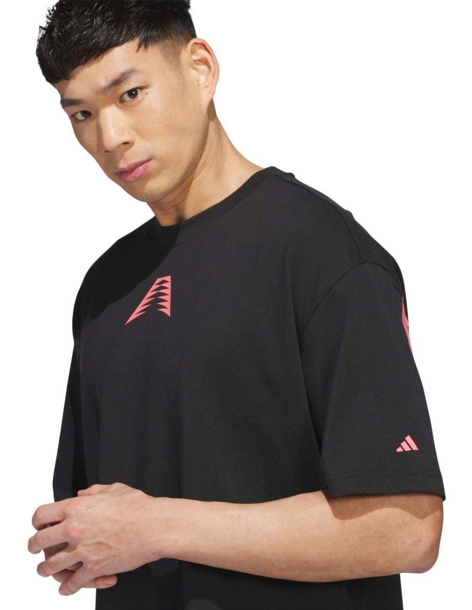 Playera deportiva para básquetbol Adidas para hombre