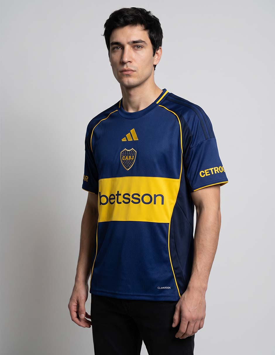 Jersey de Club Atlético Boca Juniors local manga corta Adidas para hombre
