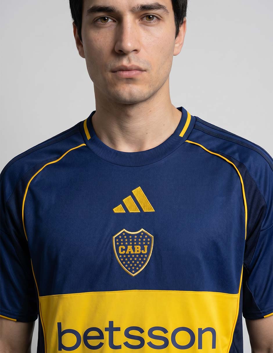 Jersey de Club Atlético Boca Juniors local manga corta Adidas para hombre