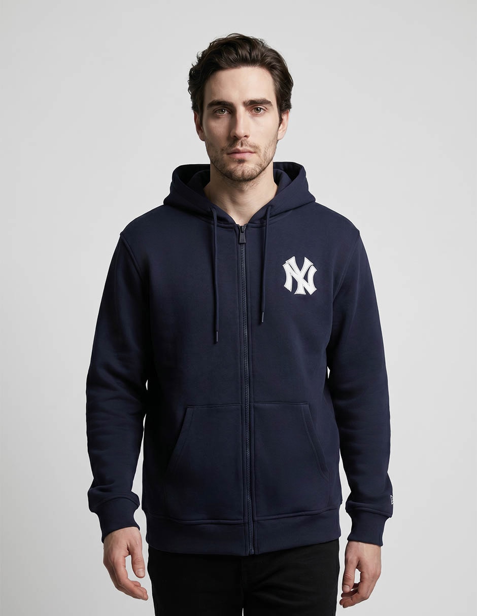 Sudadera new era game day con cierre new york yankees para unisex