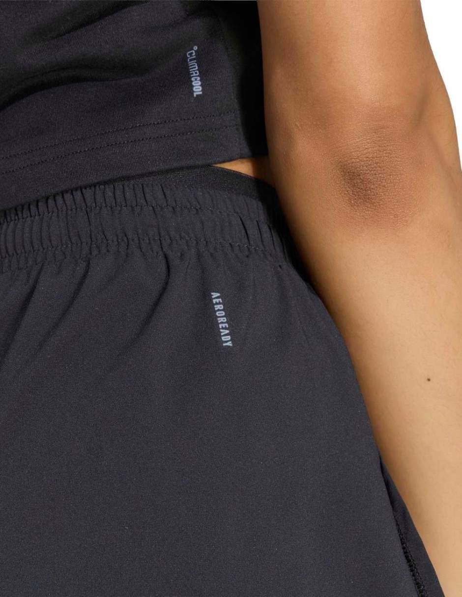 Set short/short efecto doble prenda adidas para entrenamiento mujer