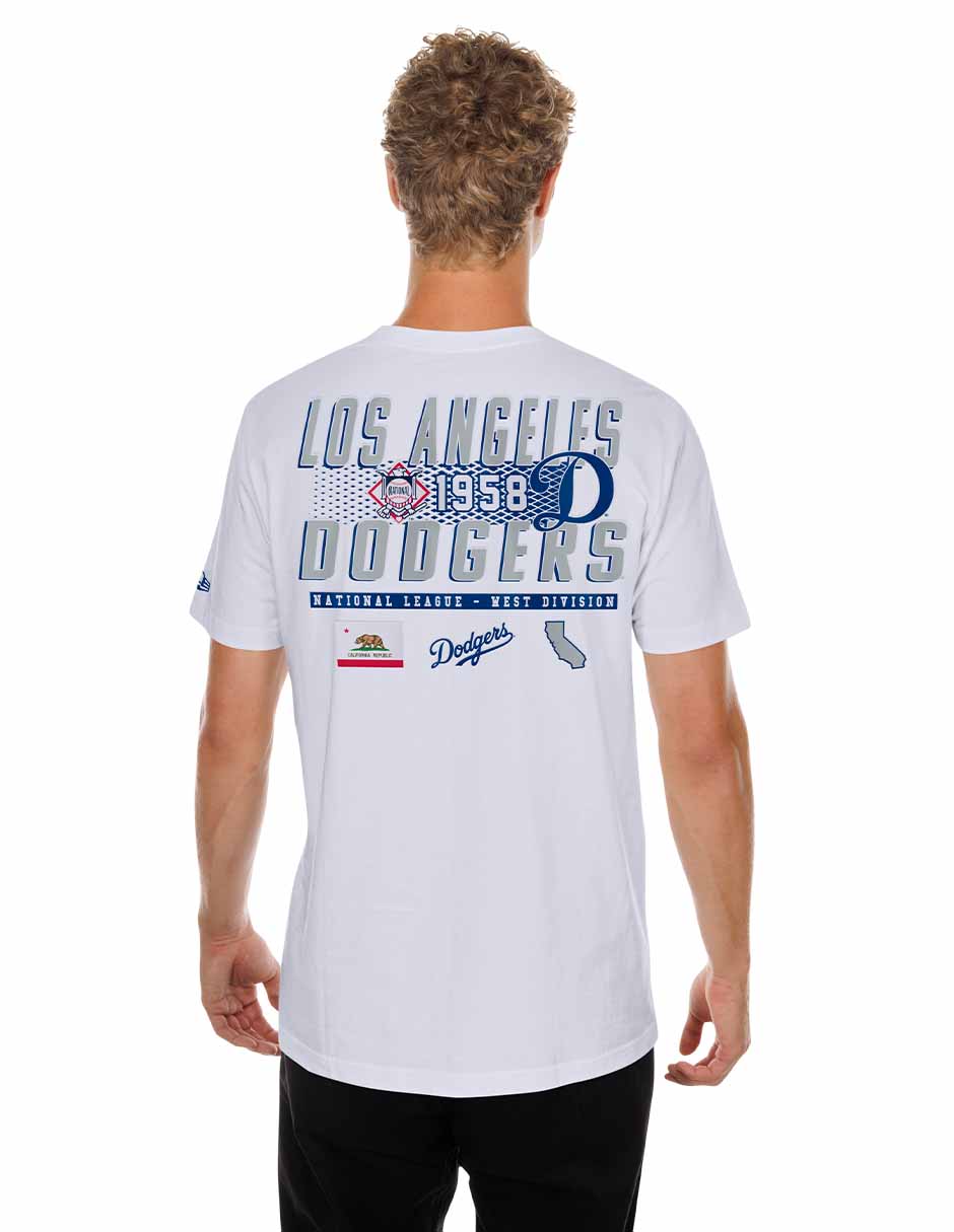 Playera deportiva para béisbol new era los angeles dodgers unisex