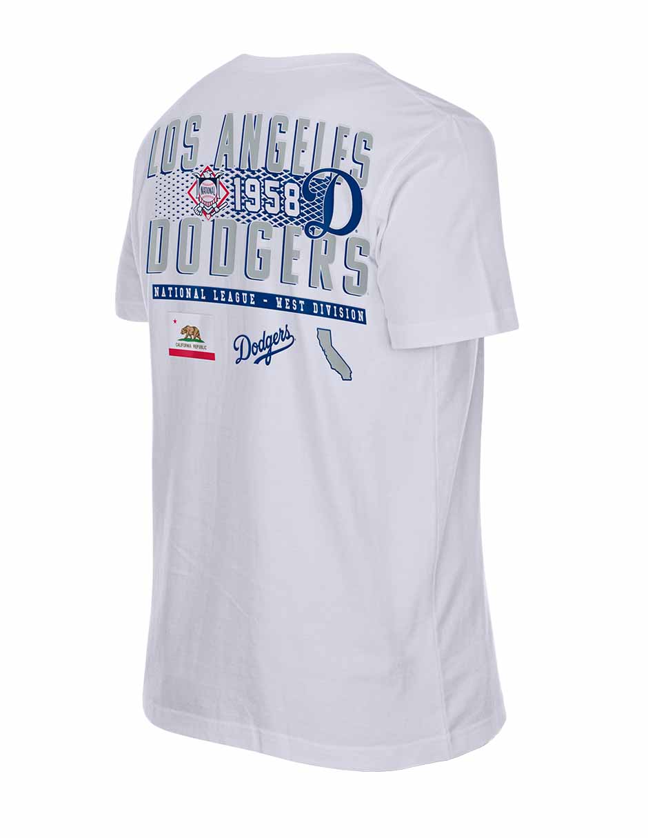 Playera deportiva para béisbol new era los angeles dodgers unisex