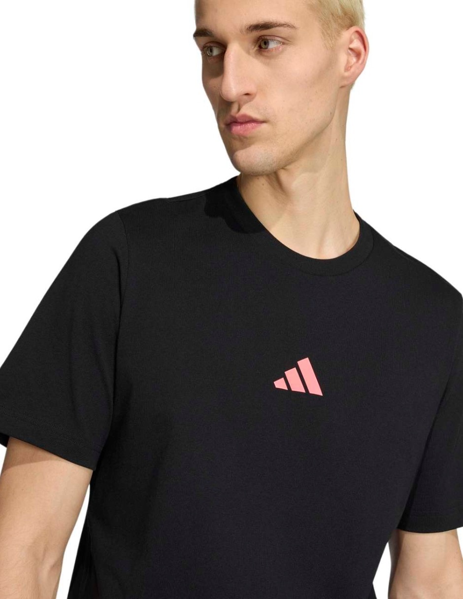 Playera deportiva para correr Adidas de hombre