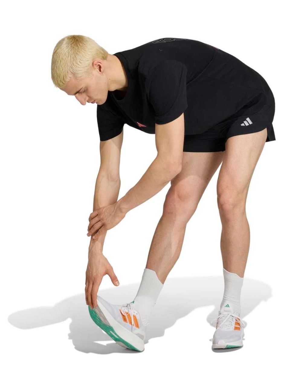 Playera deportiva para correr Adidas de hombre