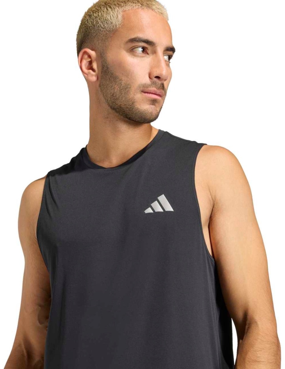 Playera deportiva para correr Adidas de hombre