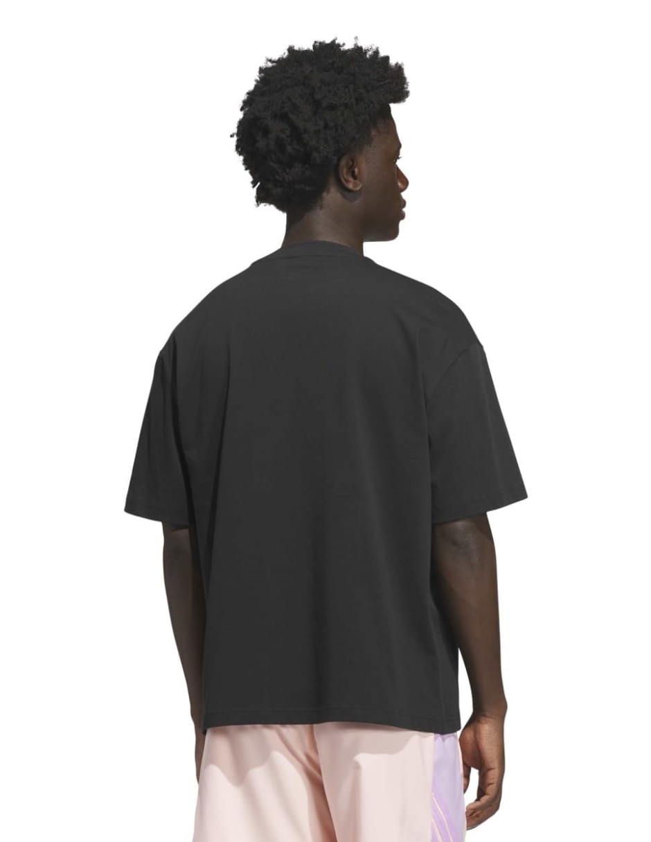Playera deportiva para básquetbol adidas para hombre