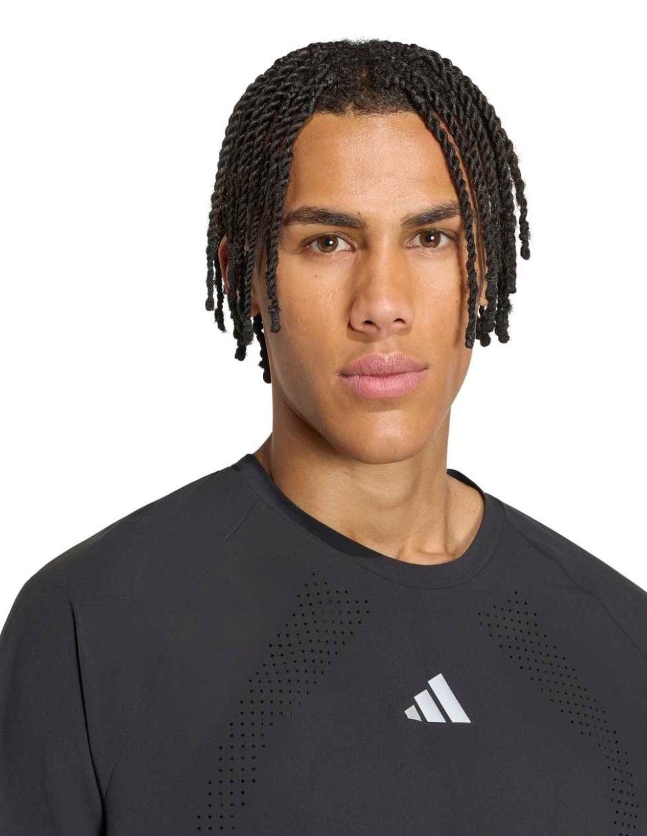 Playera deportiva para correr Adidas de hombre