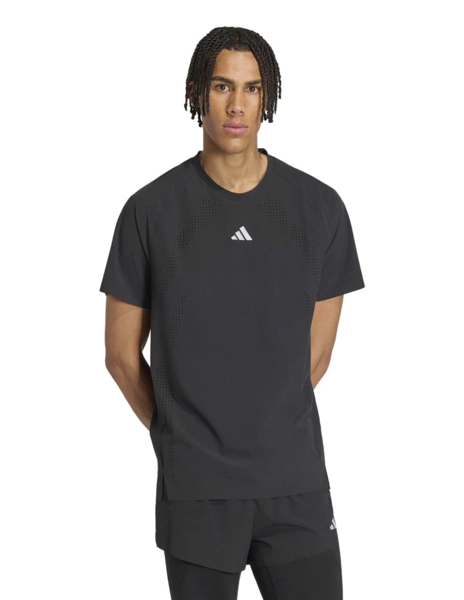 Playera deportiva para correr Adidas de hombre