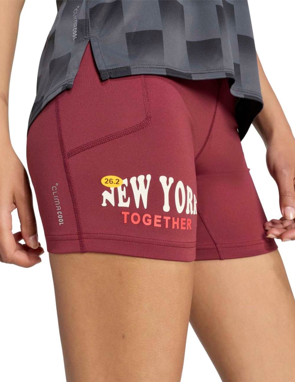 Malla para correr Adizero Seasonal compresión media para mujer 3
