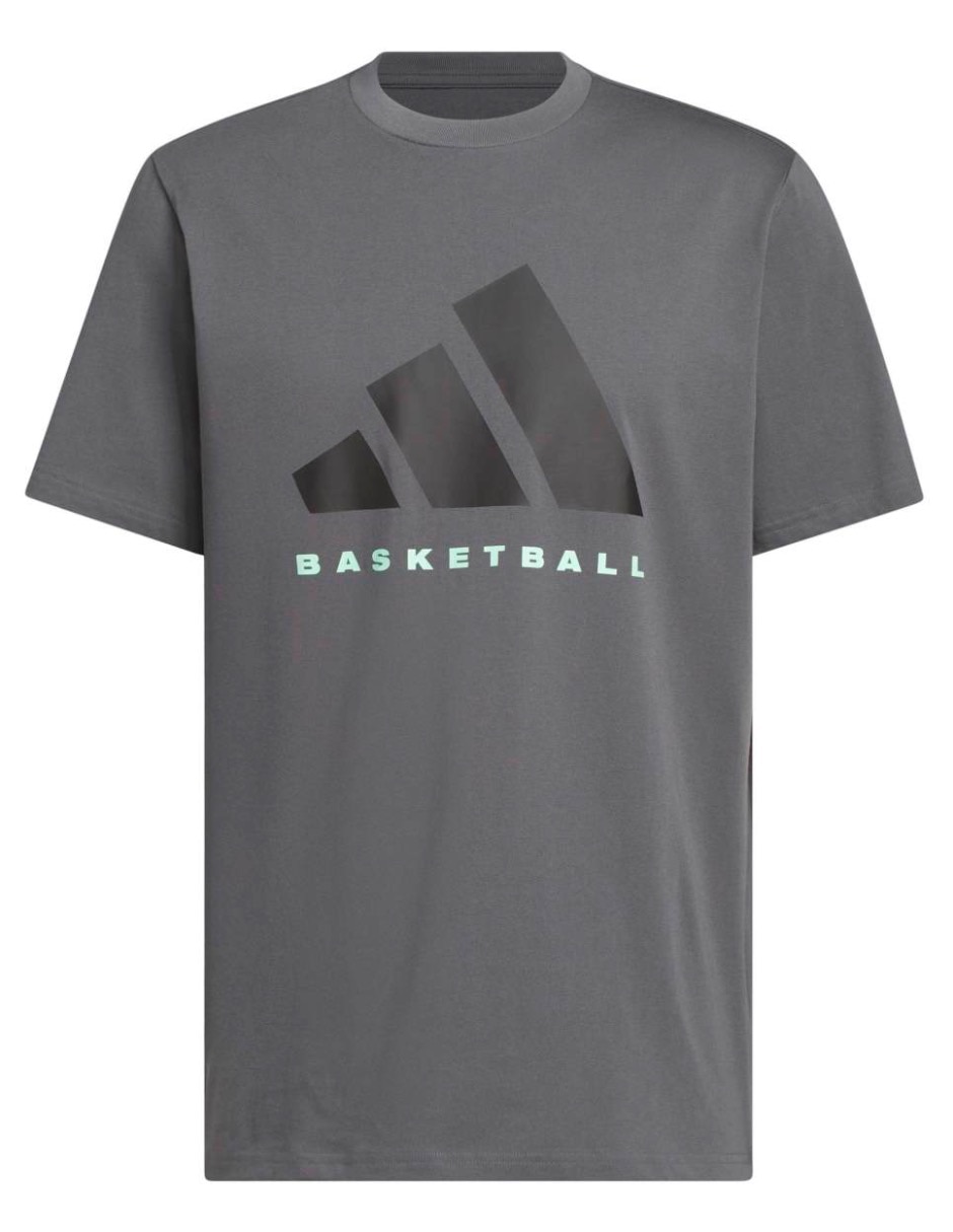 Playera deportiva para básquetbol Adidas de hombre