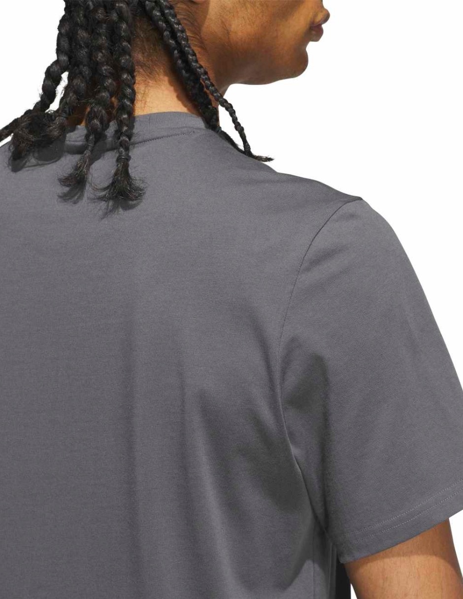 Playera deportiva para básquetbol Adidas de hombre