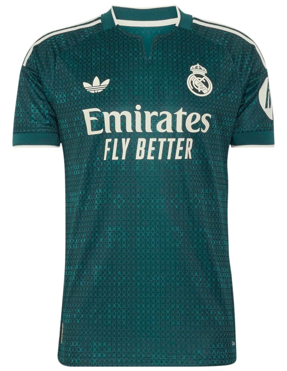 Jersey de Real Madrid Club de fútbol Tercer equipo manga corta para hombre 4