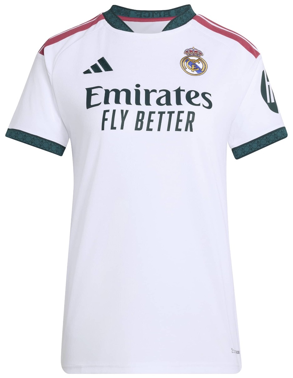 Jersey de Real Madrid Club de fútbol Tercer equipo de manga corta Adidas para mujer